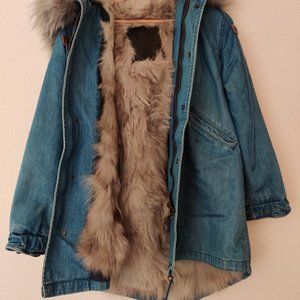 Ozlana fur parka (fur detachable)